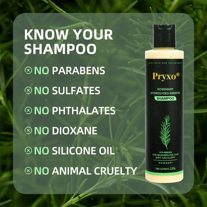 🔥 50% OFF For The Next 3 Hours Only! Pryxo® Rosemary Shampoo | Hair Growth & Anti-Dandruff Scalp Treatment