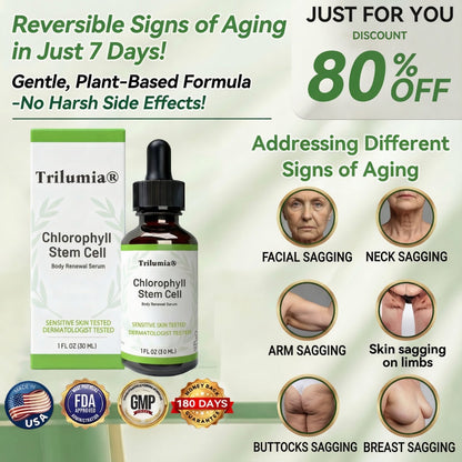 Once Daily, Visible Changes in 7 Days✅𝑇𝑟𝑖𝑙𝑢𝑚𝑖𝑎® 𝖢𝗁𝗅𝗈𝗋𝗈𝗉𝗁𝗒𝗅𝗅 & 𝑆𝑡𝑒𝑚 𝐶𝑒𝑙𝑙 𝖻𝗈𝖽𝗒 𝗋𝖾𝗇𝖾𝗐𝖺𝗅 𝗌𝖾𝗋𝗎𝗆（𝐿𝑖𝑓𝑡 & 𝐹𝑖𝑟𝑚 𝑆𝑎𝑔𝑔𝑖𝑛𝑔 𝑆𝑘𝑖𝑛 & 𝑅𝑒𝑑𝑢𝑐𝑒 𝑊𝑟𝑖𝑛𝑘𝑙𝑒 𝐹𝑜𝑟𝑚𝑎𝑡𝑖𝑜𝑛🐦‍🔥